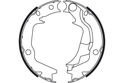 TRW Brake Shoe Set, parking brake (GS8782)