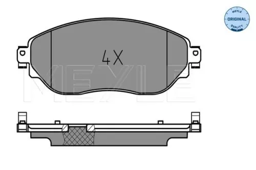 MEYLE Brake Pad Set, disc brake (0252208718)