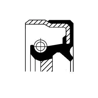 CORTECO Shaft Seal, crankshaft (12012045B)