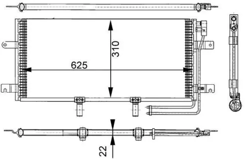 MAHLE Condenser, air conditioning (AC332000S)