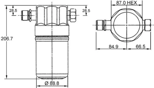 MAHLE Dryer, air conditioning (AD36000S)