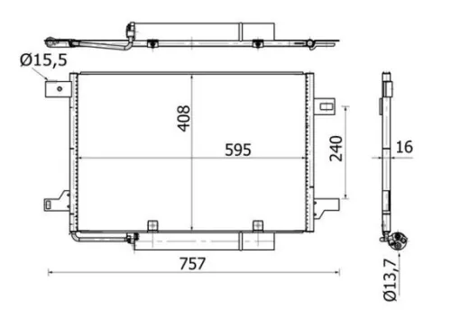 MAHLE Condenser, air conditioning (AC369000S)