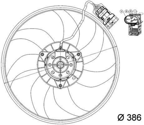 MAHLE Fan, engine cooling (CFF161000P)