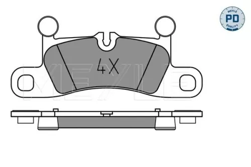 MEYLE Brake Pad Set, disc brake (0252472116/PD)