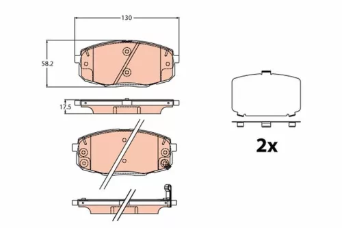 Brake Pad Set, disc brake