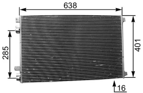 MAHLE Condenser, air conditioning (AC360001S)