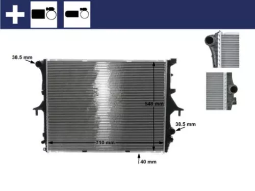 MAHLE Radiator, engine cooling (CR571000S)