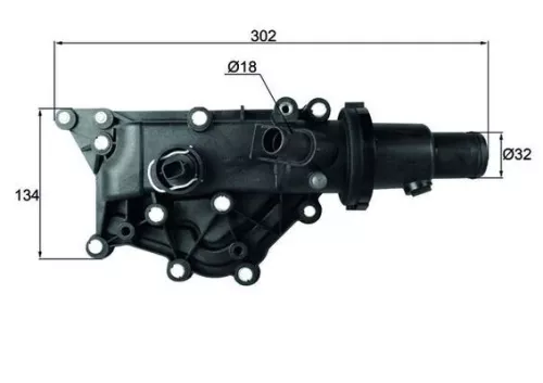 MAHLE Thermostat, coolant (TH5983)