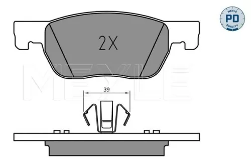 MEYLE Brake Pad Set, disc brake (0252234220/PD)