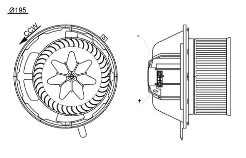 MAHLE Interior Blower (AB194000S)