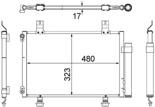 MAHLE Condenser, air conditioning (AC495000S)