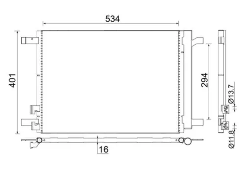 MAHLE Condenser, air conditioning (AC772000S)