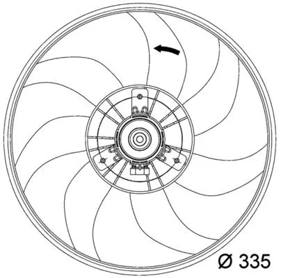 MAHLE Fan, engine cooling (CFF120000P)