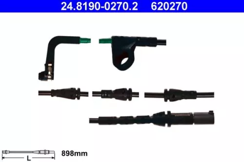 Warning Contact, brake pad wear