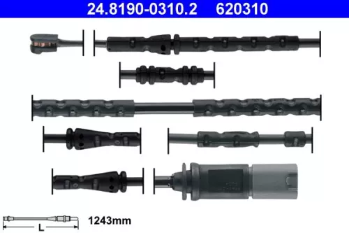 Warning Contact, brake pad wear