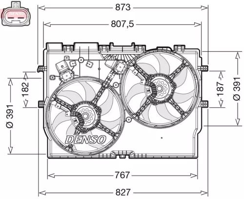 DENSO Sensor, exhaust gas temperature (DET-0101)