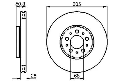 BOSCH Brake Disc (0986479C59)