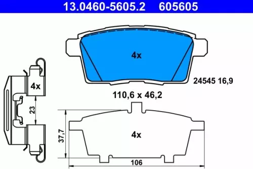 Brake Pad Set, disc brake