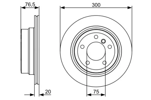 BOSCH Brake Disc (0986479496)