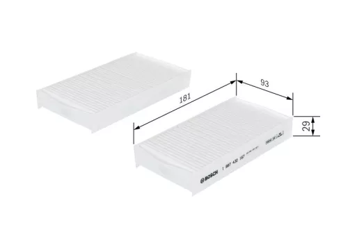 BOSCH Filter, cabin air (1987432167)