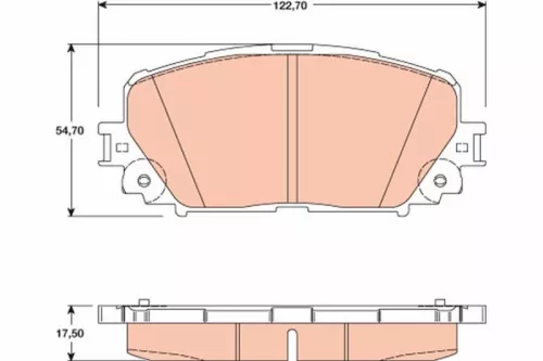 TRW Brake Pad Set, disc brake (GDB3460)