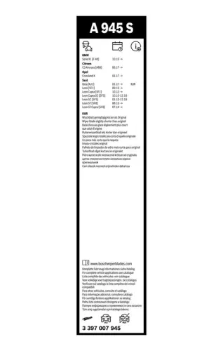 BOSCH Wiper Blade (3397007945)