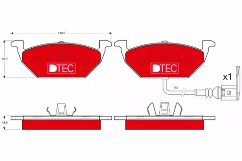 Brake Pad Set, disc brake