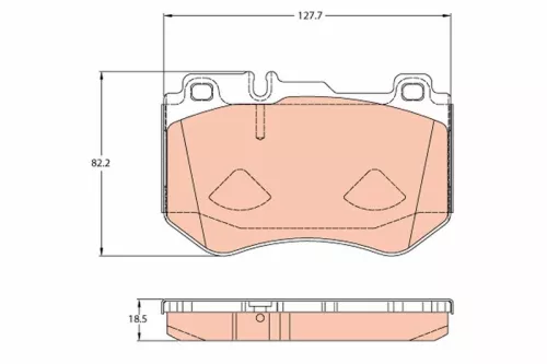 TRW Brake Pad Set, disc brake (GDB2078)