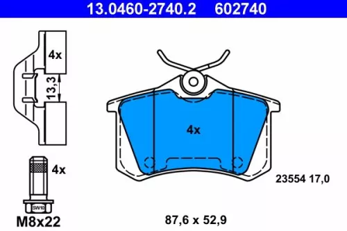 Brake Pad Set, disc brake