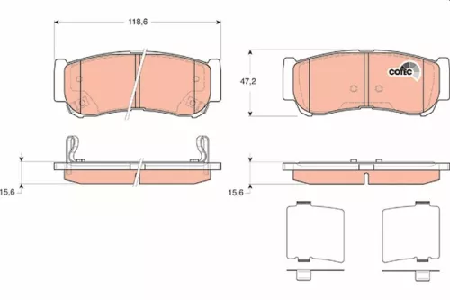 TRW Brake Pad Set, disc brake (GDB3419)