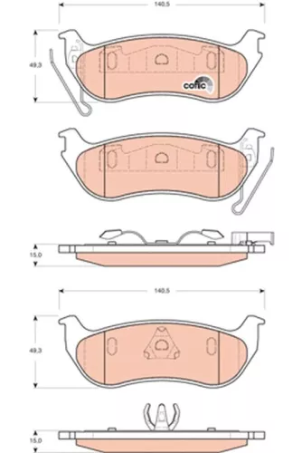 TRW Brake Pad Set, disc brake (GDB4139)
