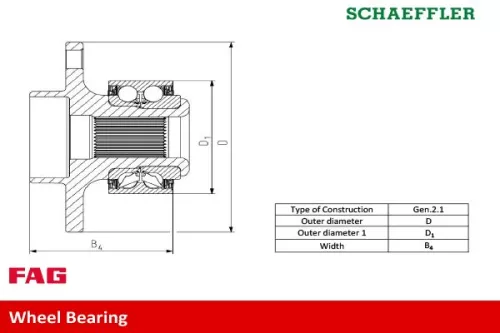 Schaeffler FAG Wheel Bearing Kit (713668060)