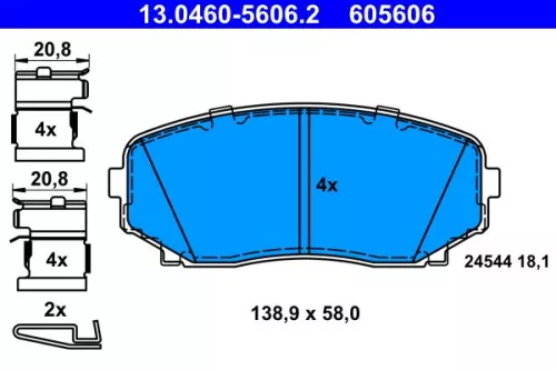 Brake Pad Set, disc brake