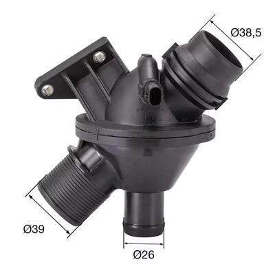 MAHLE Thermostat, coolant (TM25108)