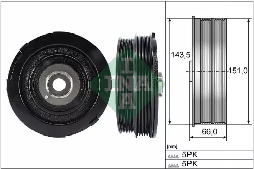 Schaeffler INA Alternator Freewheel Clutch (535017610)
