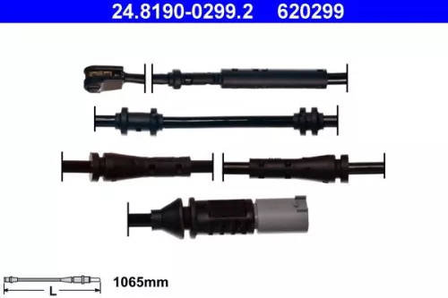 ATE Warning Contact, brake pad wear (24.8190-0299.2)
