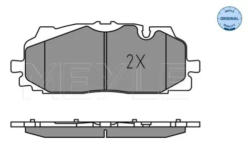 MEYLE Brake Pad Set, disc brake (0252586117)