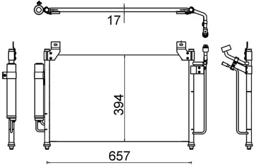 MAHLE Condenser, air conditioning (AC642000S)