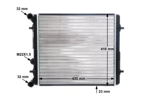 MAHLE Radiator, engine cooling (CR367000S)