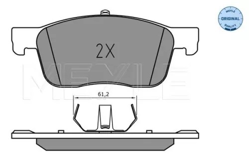 MEYLE Brake Pad Set, disc brake (0252259417)