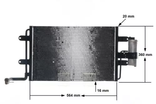 MAHLE Condenser, air conditioning (AC180000S)