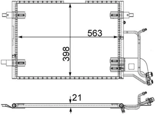 MAHLE Condenser, air conditioning (AC352000S)