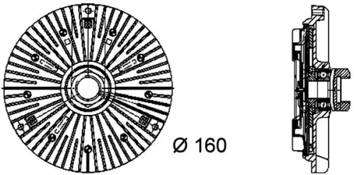 MAHLE Clutch, radiator fan (CFC79000P)