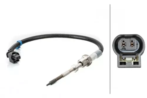 HELLA Sensor, exhaust gas temperature (6PT014494-501)