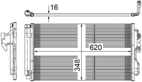 MAHLE Condenser, air conditioning (AC652000S)