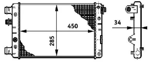 MAHLE Radiator, engine cooling (CR632000S)