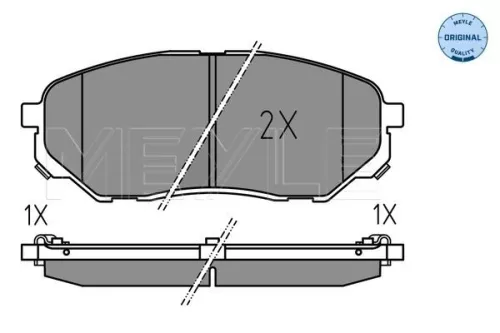 MEYLE Brake Pad Set, disc brake (0252238017)