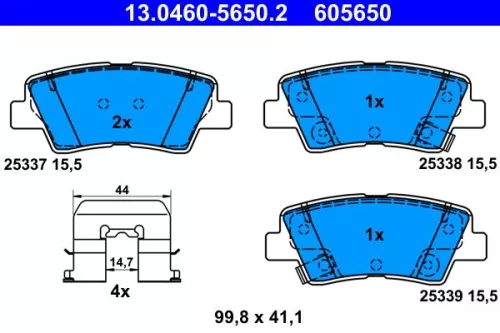 Brake Pad Set, disc brake
