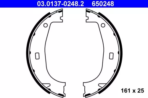 Brake Shoe Set, parking brake