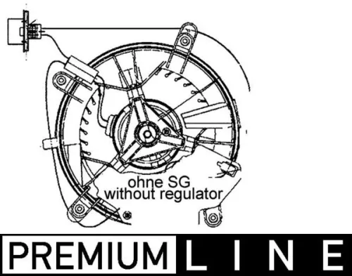 MAHLE Interior Blower (AB65000P)